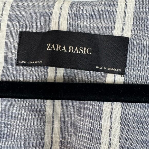 ZARA Basic Striped Bell Sleeve Jacket – Size M - Picture 4 of 15